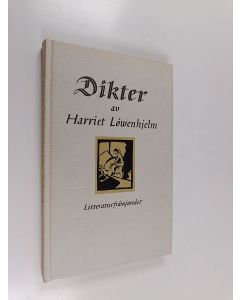 Kirjailijan Harriet Löwenhjelm käytetty kirja Dikter