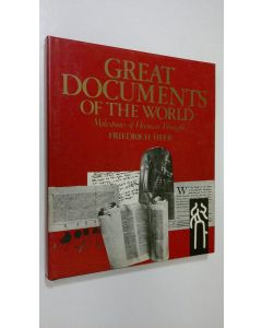 Kirjailijan Friedrich Heer käytetty kirja Great Documents of the World : milestones of human thought