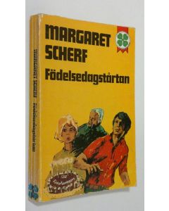 Kirjailijan Margaret Scherf käytetty kirja Födelsedagstårtan