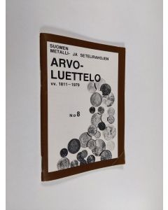 käytetty teos Suomen metalli- ja setelirahojen arvoluettelo vv. 1811-1979 : N:o 8