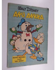 Kirjailijan Walt Disney käytetty teos Aku Ankka 52/1963