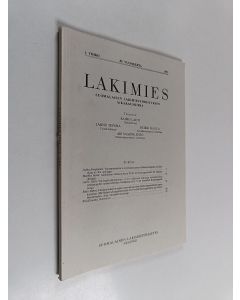 käytetty kirja Lakimies 1/1991 : Suomalaisen lakimiesyhdistyksen aikakauskirja