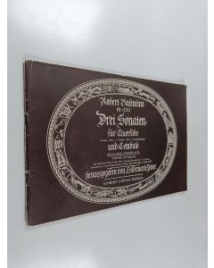 Kirjailijan Hildemarie Peter käytetty teos Robert Valentine ca. 1730 : Drei Sonaten für Querflöte und Cembalo = Three Sonata for Tranverse Flute and Harpsichord