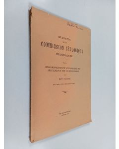 Kirjailijan Matti Sauramo käytetty kirja Geochronologische Studien über die spätglaziale Zeit in Südfinnland