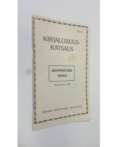 uusi teos WSOY:n Kirjallisuuskatsaus helmikuussa 1909