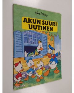 Kirjailijan Walt Disney käytetty teos Akun suuri uutinen