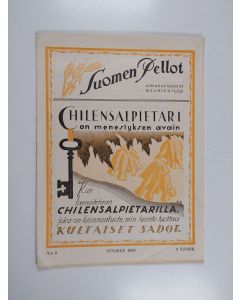 käytetty teos Suomen pellot N:o 4/1938 : syyskuu