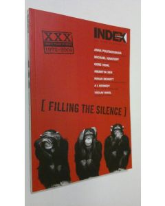 Kirjailijan Anna Politkovskaia käytetty kirja Filling the Silence (Index on Censorship 2/2002)