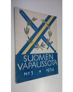 käytetty kirja Suomen vapaussota n:o 3/1934