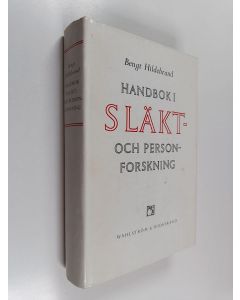 Kirjailijan Bengt Hildebrand käytetty kirja Handbok i släkt- och personforskning