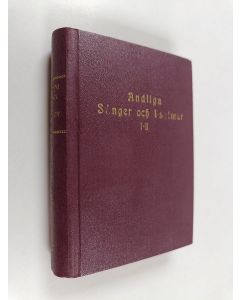 käytetty kirja Andliga sanger och psalmer - I-II : textupplaga
