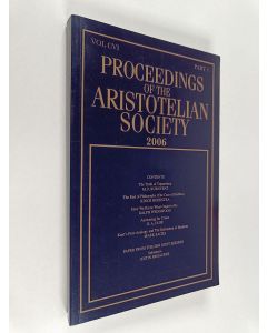 käytetty kirja Proceedings of the The Aristotelian society 2006
