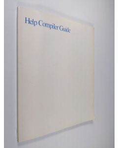 käytetty kirja Help Compiler Guide