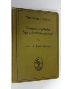 Kirjailijan Prof. Dr. Josef Szinnyei käytetty kirja Finnisch-ugrische Sprachwissenschaft