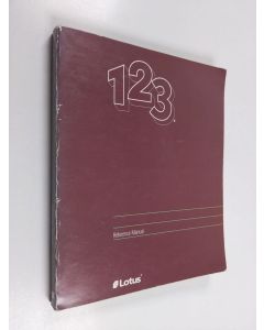 käytetty kirja 1-2-3 reference manual : Release 2