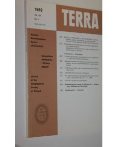 käytetty kirja Terra nro 3/1989 (vol 101) : Suomen maantieteellisen seuran aikakauskirja