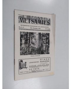 käytetty teos Metsämies 8-9/1933