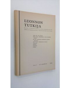 käytetty teos Luonnon tutkija vuosikerta 1959