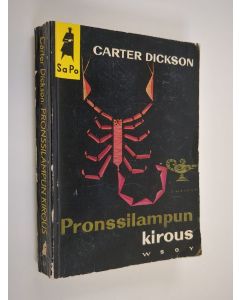 Kirjailijan Carter Dickson käytetty kirja Pronssilampun kirous