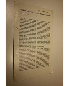 Kirjailijan Seppo Vuolanto käytetty teos Poimintoja riistaeläinten siipimerkintätuloksista 1962-69
