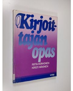Kirjailijan Riitta Korhonen käytetty kirja Kirjoittajan opas