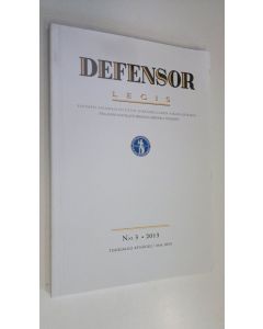 käytetty kirja Defensor legis n:o 3/2013