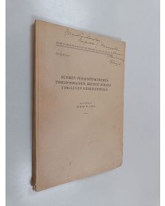 Kirjailijan Einar W. Juva käytetty kirja Suomen puolustuskysymys Pohjoismaisen kriisin aikana 1700-luvun keskivaiheilla