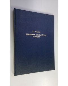 Kirjailijan K. I Cajanus käytetty kirja Kempeleen seurakunnan vaiheita (valokopio)