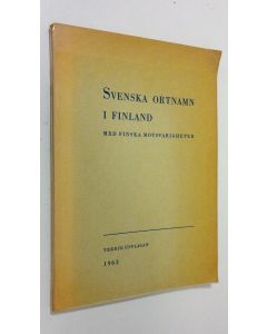 käytetty kirja Svenska Ortnamn i Finland : med Finska motsvarigheter