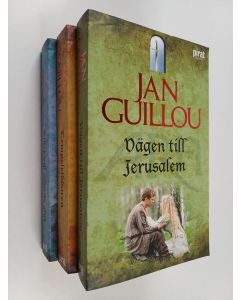 käytetty kirja Jan Guillou -paketti (3 kirjaa) : Vägen till Jerusalem ; Riket vid vägens slut ; Tempelriddaren