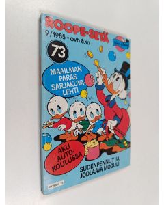 Kirjailijan Walt Disney käytetty kirja Roope-setä 9/1985