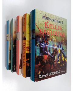 Kirjailijan David Eddings käytetty kirja Mallorean taru 1-5 : Lännen vartijat ; Murgojen kuningas ; Karandan paholaisherra; Darshivan velhotar ; Kellin näkijätär