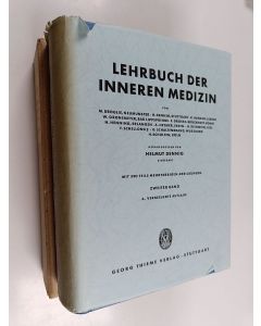 Kirjailijan Helmut Dennig käytetty kirja Lehrbuch der inneren medizin 2 (Laatikossa)