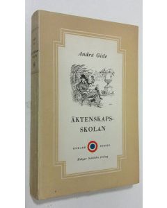 Kirjailijan Andre Gide käytetty kirja Äktenskapsskolan
