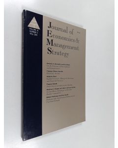 Kirjailijan Daniel F. Spulber käytetty kirja Journal of economics & management strategy Vol. 10, number 3 fall 2001