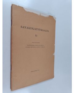 käytetty teos Sanakirjatyömaalta 2