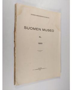 käytetty kirja Suomen museo XL 1933