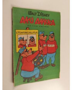 Kirjailijan Walt Disney käytetty teos Aku Ankka 411/1972