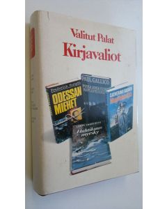 käytetty kirja Kirjavaliot : Gaskin, Catherine : Muuttohaukka ; Forsyth, Frederick : Odessan miehet ; Gallio, Paul : Poika joka keksi kuplapistoolin ; Forrester, Larry : Huhtikuun mysrky