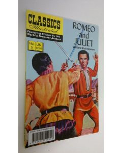 Kirjailijan William Shakespeare käytetty kirja Romeo and Juliet (ERINOMAINEN)