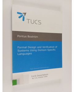 Kirjailijan Pontus Boström käytetty kirja Formal Design and Verification of Systems Using Domain-specific Languages
