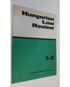 käytetty kirja Hungarian law review - No. 1-2 1982