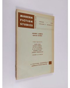 käytetty kirja Modern fiction studies volume 3, number 1 - Henry James number