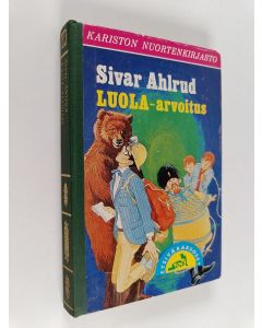 Kirjailijan Sivar Ahlrud käytetty kirja Luola-arvoitus (painovirhekappale)