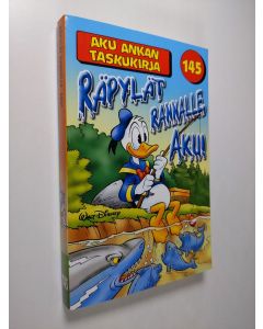 Kirjailijan Walt Disney käytetty kirja Räpylät rannalle, Aku!