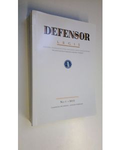 käytetty kirja Defensor legis vuosikerta 2012 (n:o 1-6)