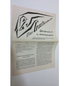 Tekijän Martin Barkhoff  käytetty teos Das Goetheanum nr. 46/1985 : Wochenschrift fur Anthroposophie