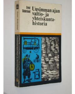 Kirjailijan Ernst Söderlund käytetty kirja Uudemman ajan valtio- ja yhteiskuntahistoria