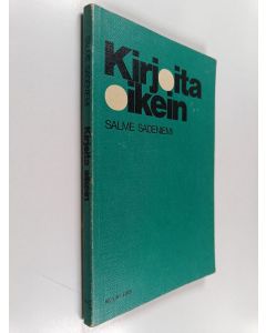 Kirjailijan Salme Sadeniemi käytetty kirja Kirjoita oikein