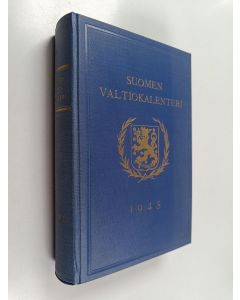 käytetty kirja Suomen valtiokalenteri vuodeksi 1945